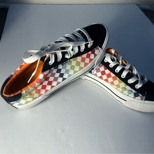 Colorful Checkered Sneakers